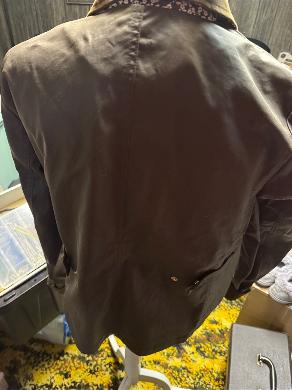 J. Crew Brown Utility Jacket with Corduroy Collar - Picture 4 of 6